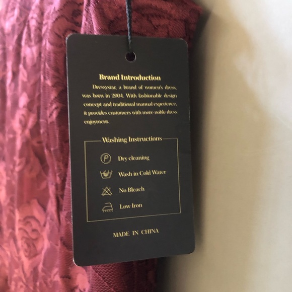 NWT Dressystar Floral Sheer Neckline Lace Dress Sz XS - Picture 7 of 8